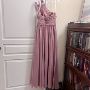 Azazie Molly A6 in Vintage Mauve (hemmed for 5’6”)